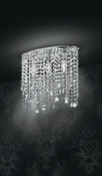 BREEZE Wall Light Chrome, K9 Crystals 40x36cm