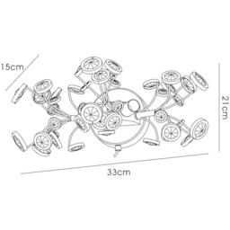 Savanna Wall Lamp Switched 2 Light G9 Polished Chrome/Crystal - thumbnail 3