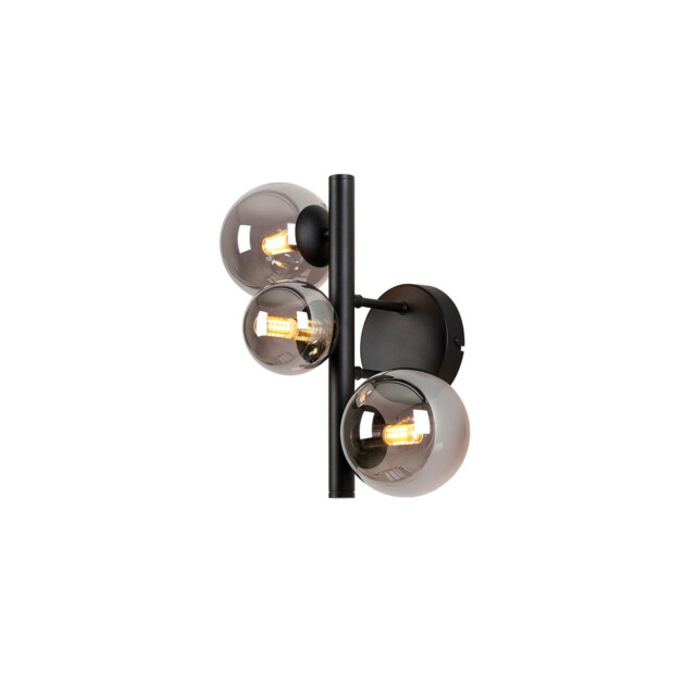 Marshall Wall Lamp, 3 Light G9, Satin Black, Smoke Plated Glass - image 1