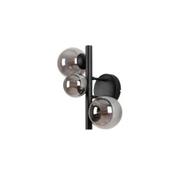 Marshall Wall Lamp, 3 Light G9, Satin Black, Smoke Plated Glass - thumbnail 5