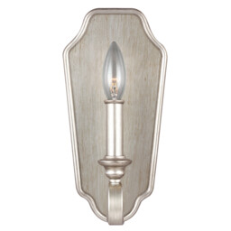 Dewitt 1 Light Indoor Candle Wall Light Silver, E14 - thumbnail 2