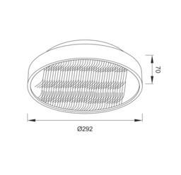 Fusion Flush Ceiling Light 29cm Round 18W LED 3000K + 6000K, 1180lm, Aluminium, Acrylic - thumbnail 2