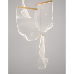 Siderno Cluster Pendant Ceiling Light Gold Aluminium LED 39W 2470Lm 3000K - thumbnail 5