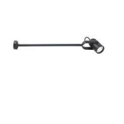 Slot Outdoor LED Spotlight With Arm Black 14W 3000K IP65
