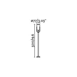 Slot Outdoor LED Spotlight With Arm Black 14W 3000K IP65 - thumbnail 2