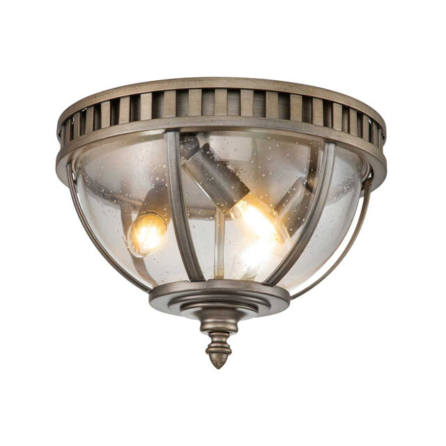 Kichler Halleron Outdoor Decorative Flush Burnished Bronze, IP44 - image 1