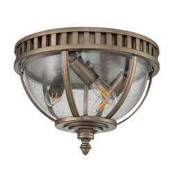 Kichler Halleron Outdoor Decorative Flush Burnished Bronze, IP44 - thumbnail 2