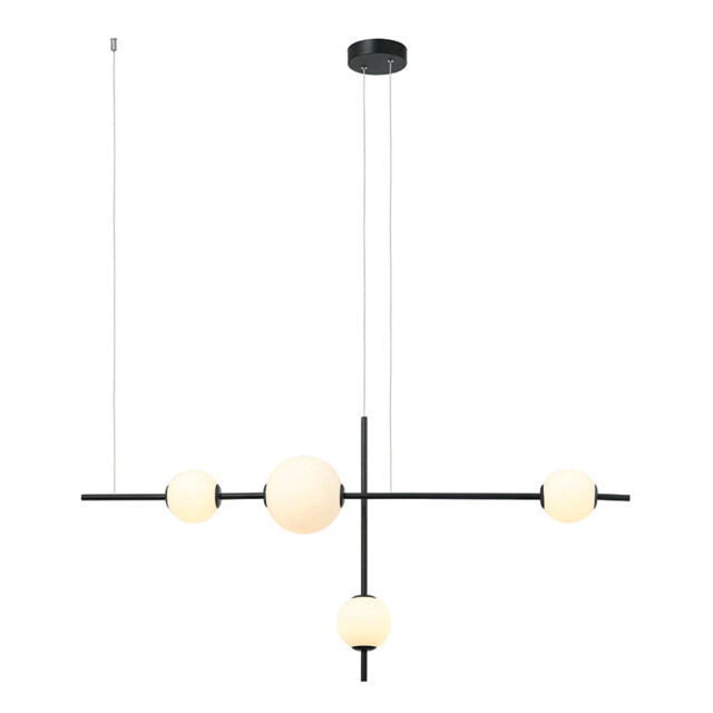Tetovo Bar Pendant Ceiling Light Black Matt LED 3000K Dimmable - image 1