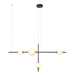 Tetovo Bar Pendant Ceiling Light Black Matt LED 3000K Dimmable - thumbnail 1