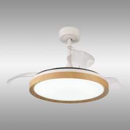 Mistral 50W LED Dimmable Ceiling Light With Built-In 30W DC Fan, 2700-5000K Remote Control, 3200lm, Wood, 5yrs Warranty - thumbnail 2