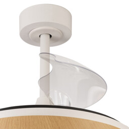 Mistral 50W LED Dimmable Ceiling Light With Built-In 30W DC Fan, 2700-5000K Remote Control, 3200lm, Wood, 5yrs Warranty - thumbnail 3