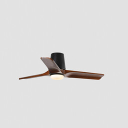 Heywood Tub 90cm Smart LED Ceiling Fan Black, Walnut Blades - thumbnail 5