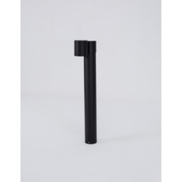 Focus Outdoor Bollard Black Aluminium Glass LED GU10 1x7W IP54 - thumbnail 5