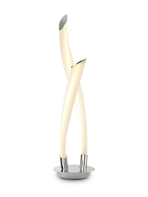 Armonia 2 Light Table Lamp, 18W LED, 3000K, 1350lm, Polished Chrome, Frosted Acrylic - image 1