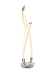 Armonia 2 Light Table Lamp, 18W LED, 3000K, 1350lm, Polished Chrome, Frosted Acrylic