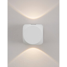 Zari 2 Light Outdoor Up Down Wall Lamp Sandy White Aluminium, Glass Cree LED 2x2W 285Lm 3000K IP54 - thumbnail 3