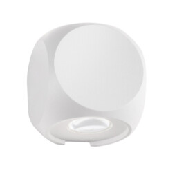 Zari 2 Light Outdoor Up Down Wall Lamp Sandy White Aluminium, Glass Cree LED 2x2W 285Lm 3000K IP54 - thumbnail 1
