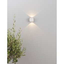 Zari 2 Light Outdoor Up Down Wall Lamp Sandy White Aluminium, Glass Cree LED 2x2W 285Lm 3000K IP54 - thumbnail 2