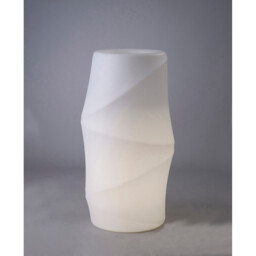 Bambu Tall Pot No Light Outdoor, Opal White - thumbnail 2