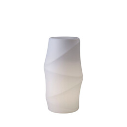 Bambu Tall Pot No Light Outdoor, Opal White - thumbnail 1