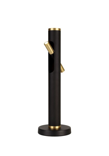 Bethel Table Lamp, 2 x 2W LED, 3000K, 560lm, Sand Black, Gold - image 1