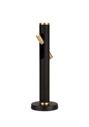 Bethel Table Lamp, 2 x 2W LED, 3000K, 560lm, Sand Black, Gold - thumbnail 1