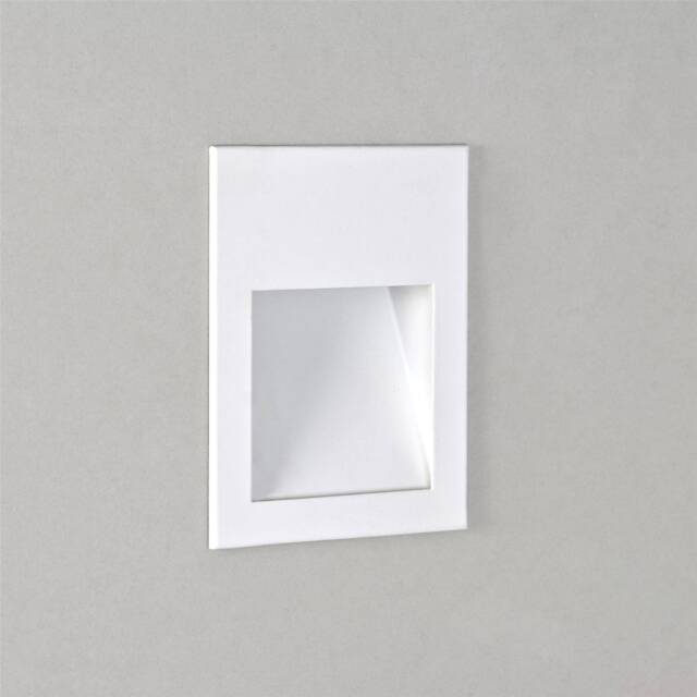 Borgo LED 1 Light Indoor Recessed Marker Wall Light White
