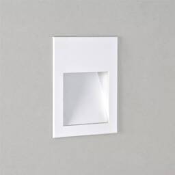 Borgo LED 1 Light Indoor Recessed Marker Wall Light White