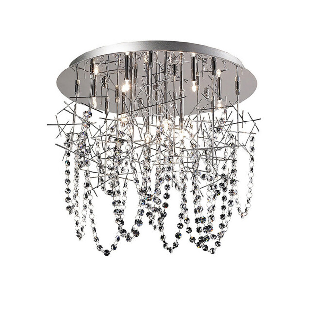 Lexi Ceiling 10 Light G4 Polished Chrome/Crystal, NOT LED/CFL Compatible - image 1