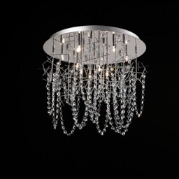 Lexi Ceiling 10 Light G4 Polished Chrome/Crystal, NOT LED/CFL Compatible - thumbnail 2