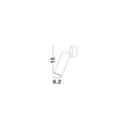 Dexter Reading Light Sand black Aluminium GU10 1x40W - thumbnail 2