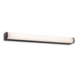 Bravo Bathroom LED Wall Light - 600mm Black with Opal Diffuser IP44