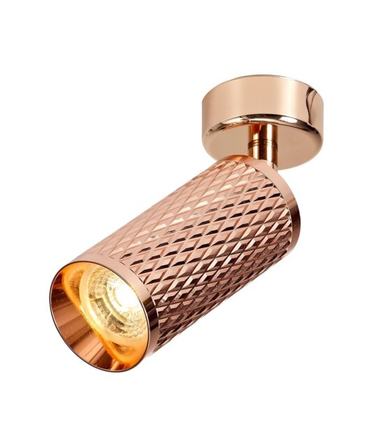 Madrid Surface Mounted Spot Light, 1 x GU10, Rose Gold - image 1