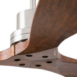 Lantau 132cm Ceiling Fan Matt Nickel - Walnut Blades - thumbnail 3