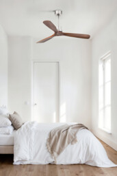 Lantau 132cm Ceiling Fan Matt Nickel - Walnut Blades - thumbnail 2