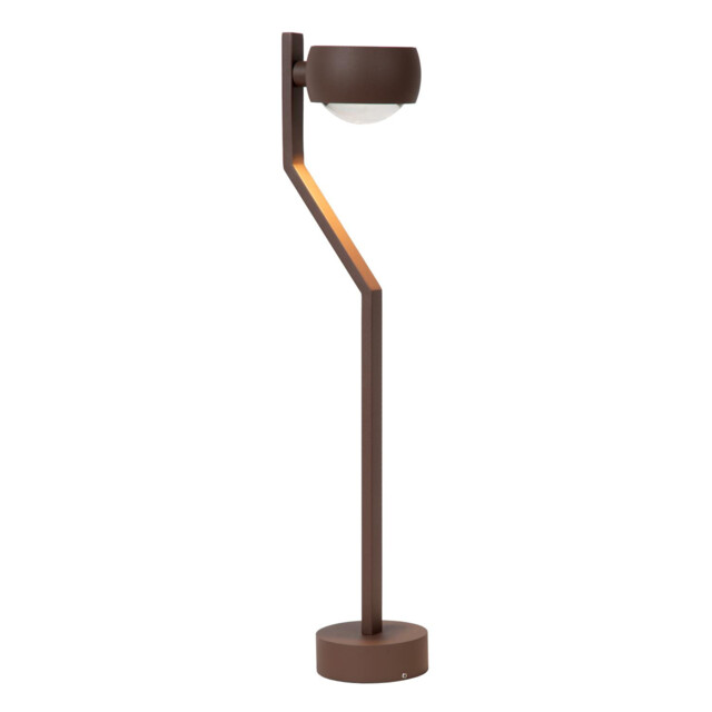 Lucide ESTAL - Bollard light - LED - 1x9W 2700K - IP54 - Rust Brown - image 1