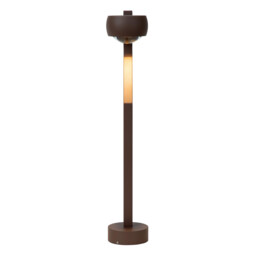 Lucide ESTAL - Bollard light - LED - 1x9W 2700K - IP54 - Rust Brown - thumbnail 3