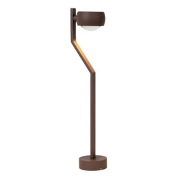 Lucide ESTAL - Bollard light - LED - 1x9W 2700K - IP54 - Rust Brown - thumbnail 1