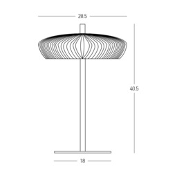 Arcadia Table Lamp Grey-Sandy Black 2xG9 LED - thumbnail 3