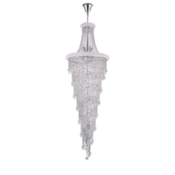 Alexandra Pendant 4 Layer Spiral 49 Light E14 Polished Chrome/Crystal Item Weight: 44.65kg - thumbnail 5