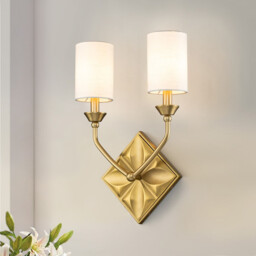 Epsilon Candle Wall Lamp Aged Brass IP44 - thumbnail 5