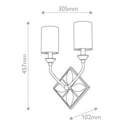 Epsilon Candle Wall Lamp Aged Brass IP44 - thumbnail 3