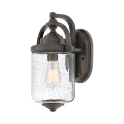 Hinkley Willoughby Outdoor Wall Lantern Oil Rubbed Bronze, IP44