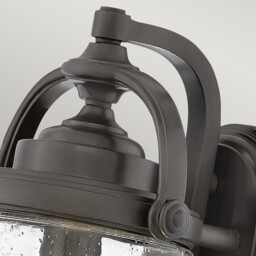 Hinkley Willoughby Outdoor Wall Lantern Oil Rubbed Bronze, IP44 - thumbnail 2