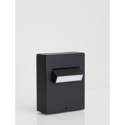 Zelda Outdoor Pedestal Light Black Aluminium, LED 6W 342Lm 3000K IP65 - thumbnail 5