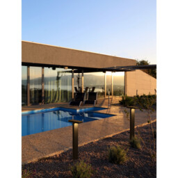 Poet Outdoor Bollard Anthracite Aluminium, Clear Glass LED 16W 1177Lm 3000K IP65 - thumbnail 2