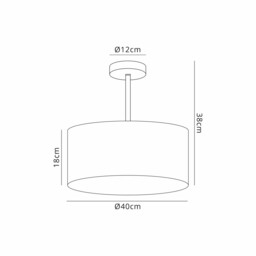 Baymont Polished Chrome 3 Light E27 Semi Flush Fixture With 40cm x 18cm Silver Leaf Shade - thumbnail 3