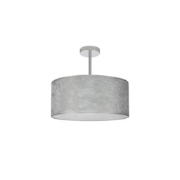 Baymont Polished Chrome 3 Light E27 Semi Flush Fixture With 40cm x 18cm Silver Leaf Shade - thumbnail 5