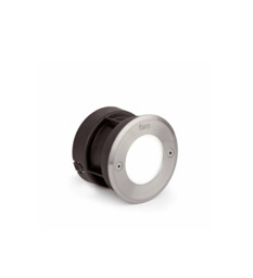 LED Round Recessed Outdoor Ground Light Matt Nickel IP67 - thumbnail 1
