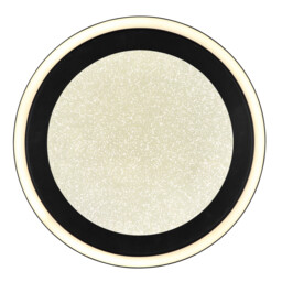 Davies Round Integrated LED Semi Flush Ceiling Light Matt Black LED 4000K - thumbnail 3